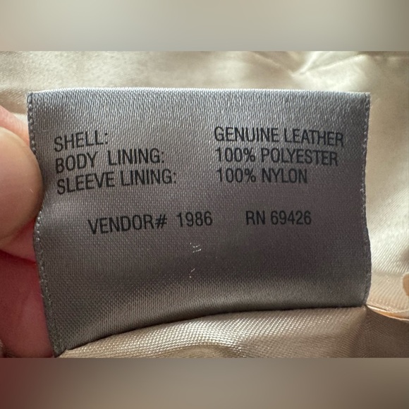 Vintage 90s Y2K Wilson’s Black Leather Button Down Coat Jacket Size M - Picture 13 of 13